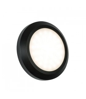 Integrated LED 1 Light Outdoor Wall Light Black Abs Plastic, Frosted IP65 - 1