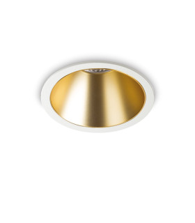 Game 12cm LED Recessed Downlight White Gold 3000K