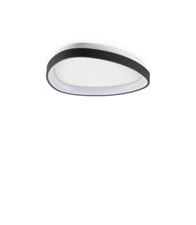 Gemini 42.5cm LED Integrated LED Semi Flush Ceiling Light Black 2700K