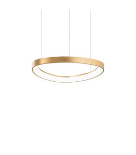 Gemini 42.5cm LED Integrated LED Pendant Ceiling Light Brass 2700K