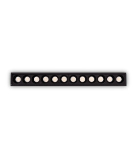 Lika 20W 12x LED Recessed Downlight Black 2700K
