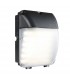 Integrated LED 1 Light Outdoor Wall Light Matt Black, Opal IP44 - 1