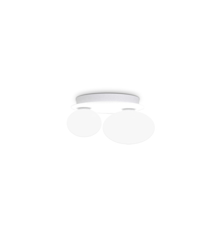 Ninfea 2 Light Globe Ceiling Light White