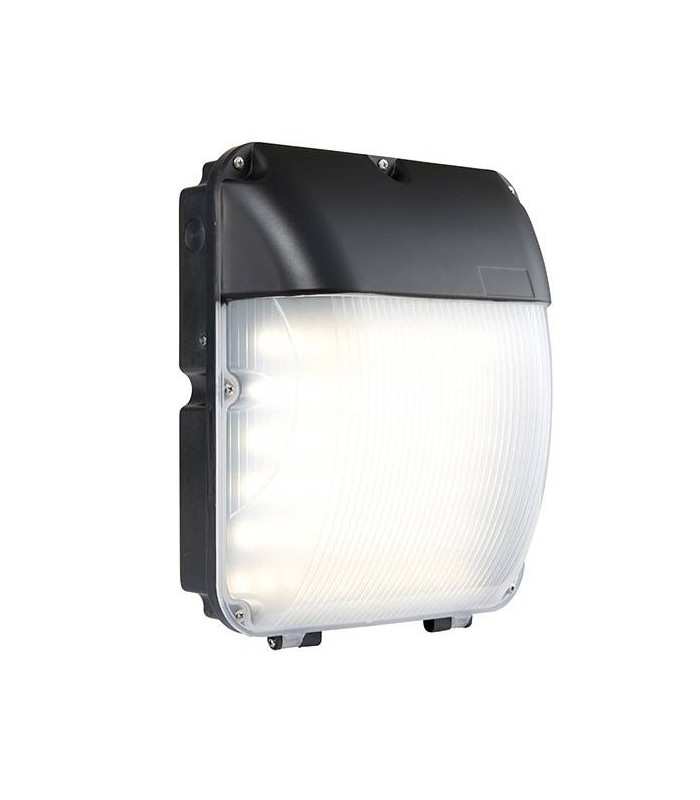 Integrated LED 1 Light Outdoor Wall Light Matt Black, Opal IP44 - 1