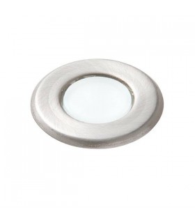 Integrated LED 1 Light Outdoor Recessed Light Marine Grade Brushed Stainless Steel, Frosted IP67 - 1