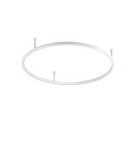 Oracle Slim 70cm Non Dim 4000K Round Integrated LED Semi Flush Ceiling Light White
