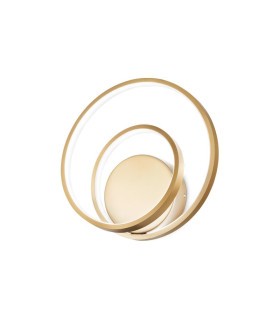 Oz Integrated LED Wall Lamp Brass 4000K