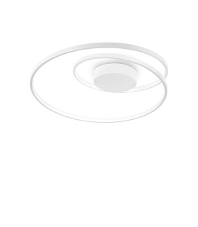 Oz Integrated LED Semi Flush Ceiling Light White 2700K