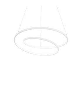 Oz 60cm Integrated LED Pendant Ceiling Light White 2700K