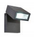 Integrated LED 1 Light Outdoor Wall Light Textured Dark Matt Anthracite, Glass IP44 - 1