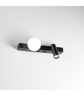 Ping Pong Reading Wall Light Black 3000K-2
