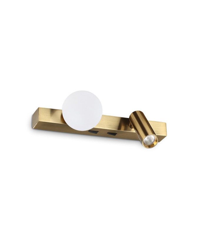 Ping Pong Reading Wall Light Brass 3000K