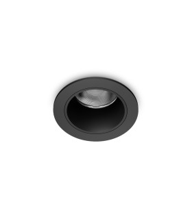 Quark LED Recessed Downlight Black 3000K