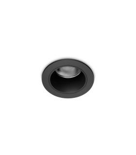 Quark 4.9cm LED Recessed Downlight Black 3000K