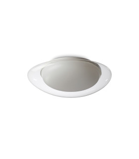 Squish 48cm LED Flush Ceiling Light Transparent 3000K