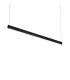 Steel Accent LED Bar Pendant Ceiling Light Black 3000K
