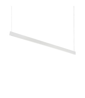 Steel Wide LED Bar Pendant Ceiling Light White 3000K