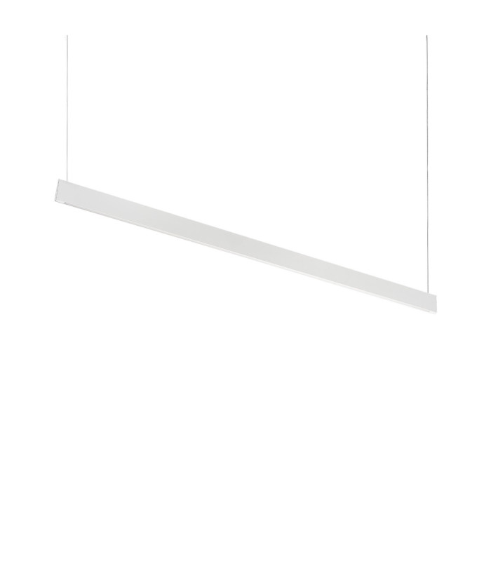 Steel Wide LED Bar Pendant Ceiling Light White 3000K