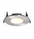 Fire Rated Integrated LED 1 Light Bathroom Recessed Light Satin Nickel Plate IP65 - 1