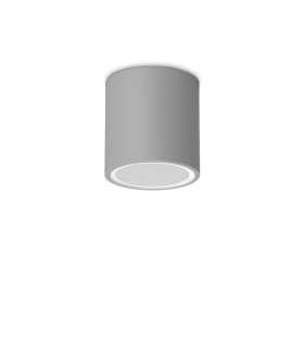 Techo 9.5cm Outdoor Surface Mounted Downlight Grey IP54