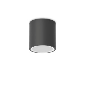 Techo 9.5cm Outdoor Surface Mounted Downlight Black IP54