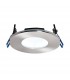Fire Rated Integrated LED 1 Light Bathroom Recessed Light Satin Nickel Plate IP65 - 1