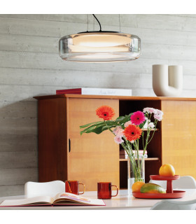 Topico 45cm LED Dome Pendant Ceiling Light Smoke 3000K-2