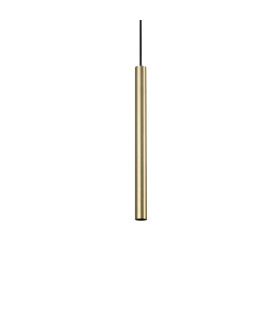Ultrathin Round 40cm LED Slim Pendant Ceiling Light Satin Brass 3000K-1