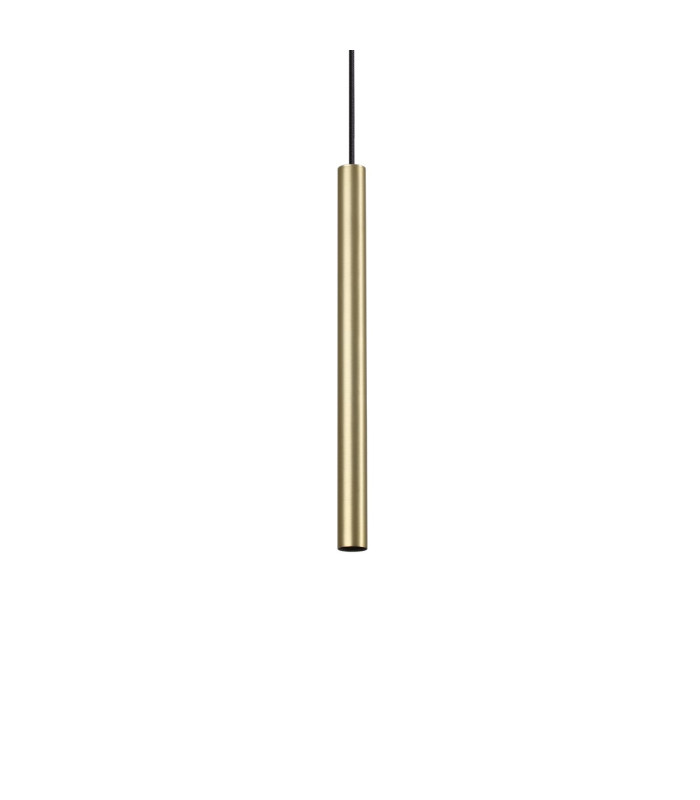Ultrathin Round 40cm LED Slim Pendant Ceiling Light Satin Brass 3000K-1