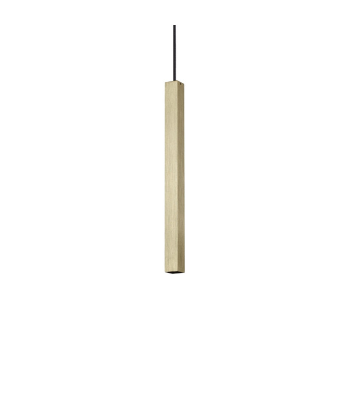 Ultrathin Square 40cm LED Slim Pendant Ceiling Light Satin Brass 3000K