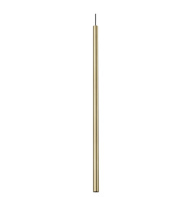 Ultrathin Round 100cm Tall LED Slim Pendant Ceiling Light Satin Brass 3000K