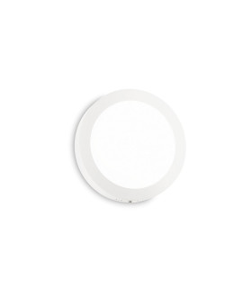 Universal Round 22.5cm Integrated LED Semi Flush Ceiling Light White 2700K