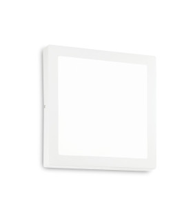 Universal Square 40cm Integrated LED Semi Flush Ceiling Light White 2700K