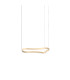 Waves 94cm Integrated LED Pendant Ceiling Light Gold 3000K