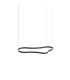 Waves 125cm Integrated LED Pendant Ceiling Light Black 3000K