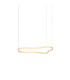 Waves 125cm Integrated LED Pendant Ceiling Light Gold 3000K