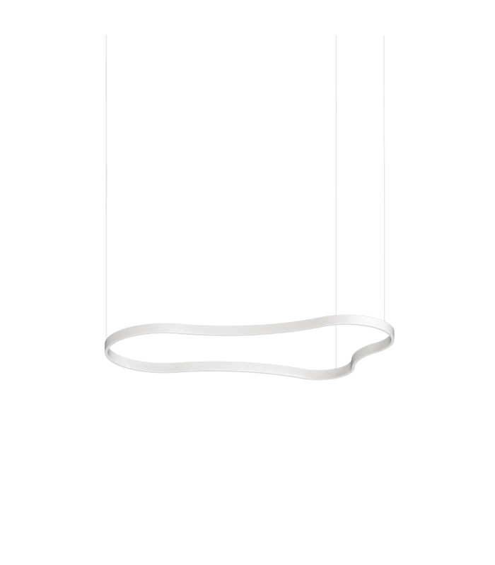 Waves 155cm Integrated LED Pendant Ceiling Light White 3000K