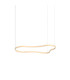 Waves 155cm Integrated LED Pendant Ceiling Light Gold 3000K