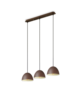 Folk 3 Light Pendant Bar Light Weathered