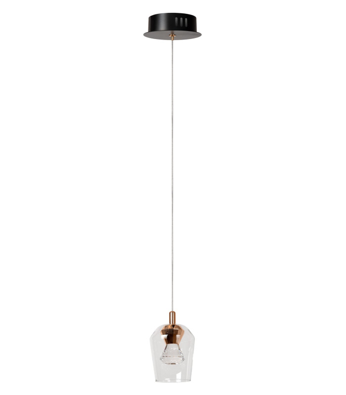 Berliane Pendant light Ø12cm LED Dim. 2700K - With replaceable LED module - Transparent-3