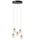 Berliane Pendant light Ø34cm LED Dim. 2700K - With replaceable LED module - Transparent-1