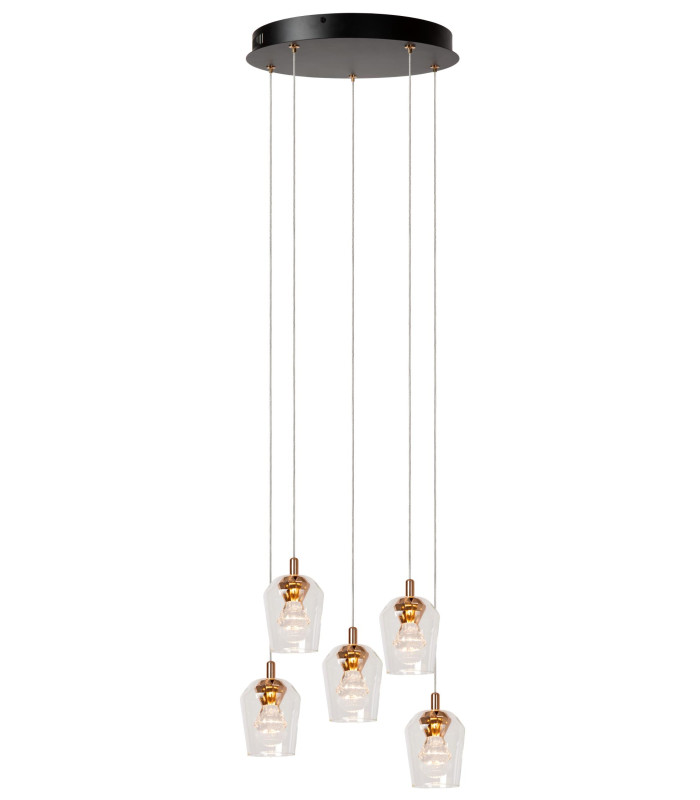 Berliane Pendant light Ø34cm LED Dim. 2700K - With replaceable LED module - Transparent-1