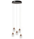 Berliane Pendant light Ø34cm LED Dim. 2700K - With replaceable LED module - Transparent-3