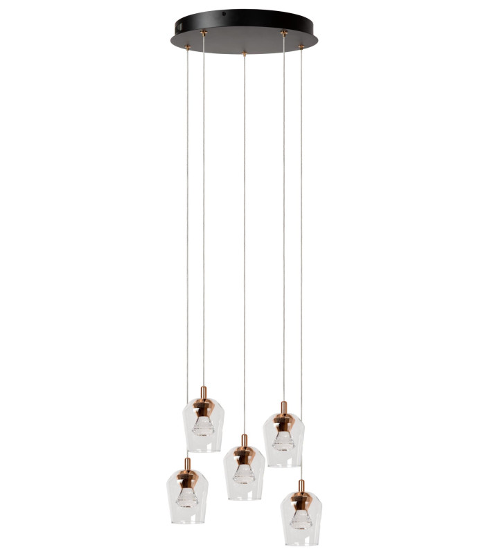 Berliane Pendant light Ø34cm LED Dim. 2700K - With replaceable LED module - Transparent-3