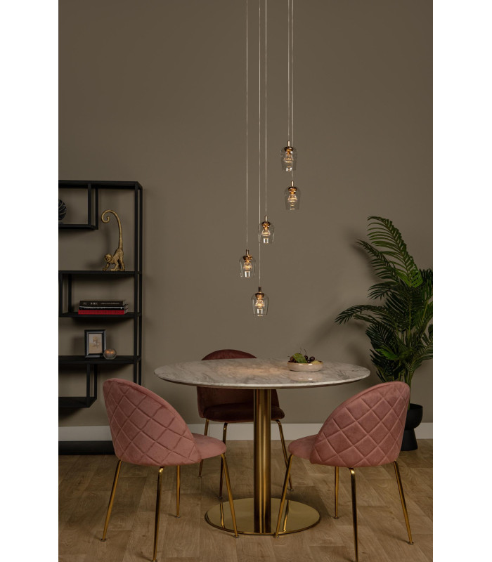 Berliane Pendant light Ø34cm LED Dim. 2700K - With replaceable LED module - Transparent-4