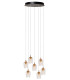 Berliane Pendant light Ø39cm LED Dim. 2700K - With replaceable LED module - Transparent-1