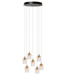 Berliane Pendant light Ø39cm LED Dim. 2700K - With replaceable LED module - Transparent-1