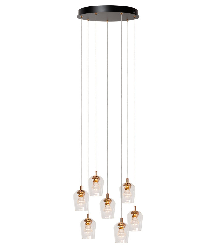 Berliane Pendant light Ø39cm LED Dim. 2700K - With replaceable LED module - Transparent-1