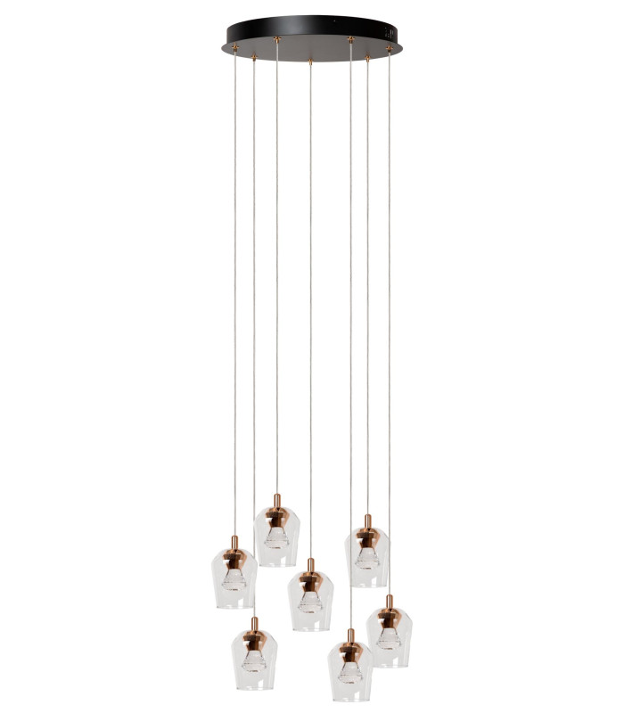 Berliane Pendant light Ø39cm LED Dim. 2700K - With replaceable LED module - Transparent-3