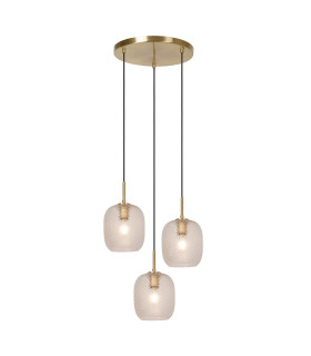 Alicent Pendant light Ø35cm 3xE27 - Matt Gold Brass-1